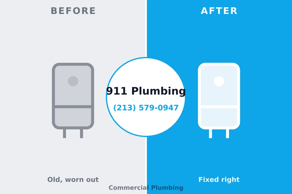 Before and after: plumbing repair Glen Carbon, IL